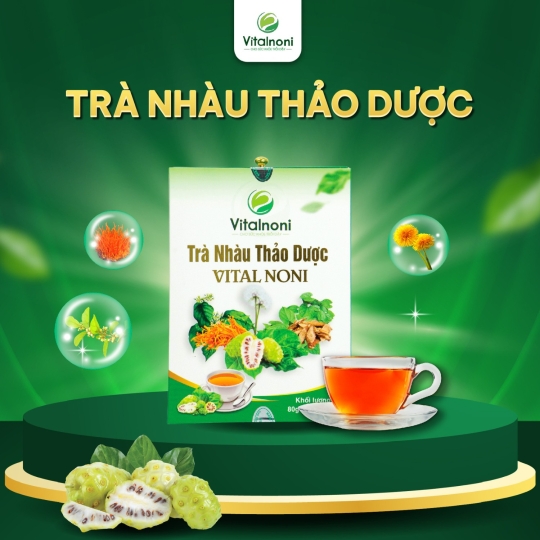 TRÀ NHÀU THẢO DƯỢC VITALNONI (Hộp 20 gói x 4gr/gói)