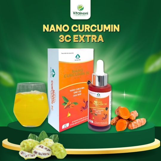 NANO CURCUMIN 3C EXTRA - LINH CHI TAM THẤT (Chai 30ml)